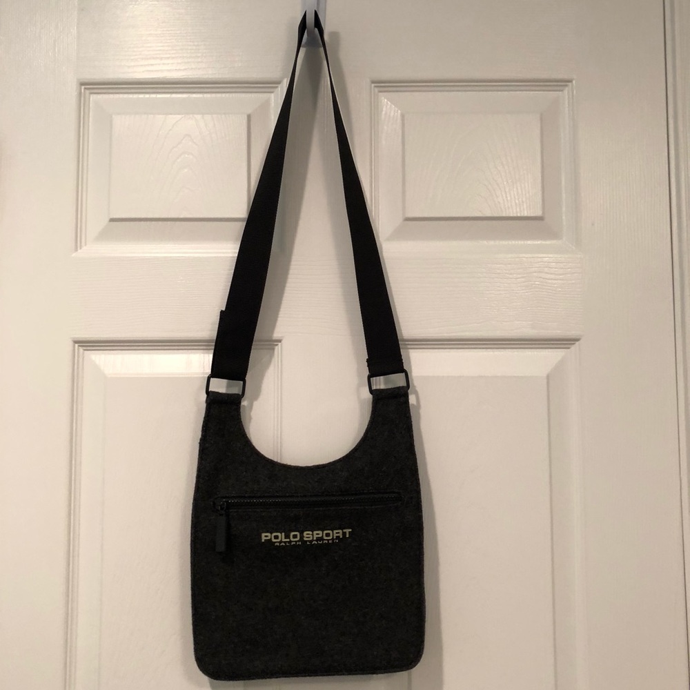 Gray Polo Sport Crossbody Bag